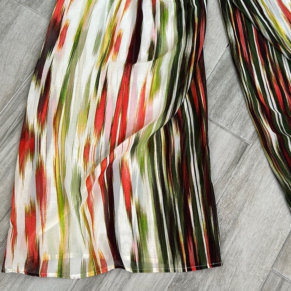 Colorful Striped Wide-Leg Pants - Picture 7 of 9